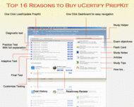 uCertify - MCSE-2003 Practice Test for Exam 70-299 screenshot